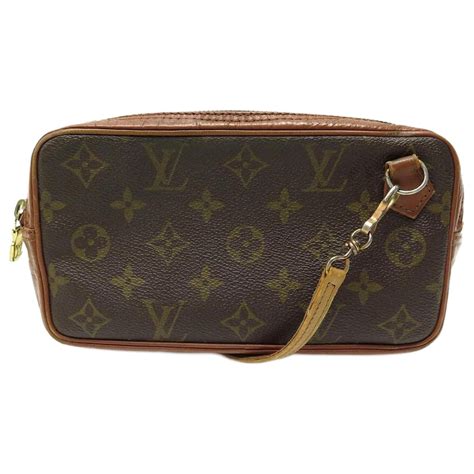 Marly vintage leather clutch bag Louis Vuitton Brown in Leather